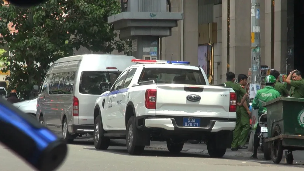 Công an tại hiện trường