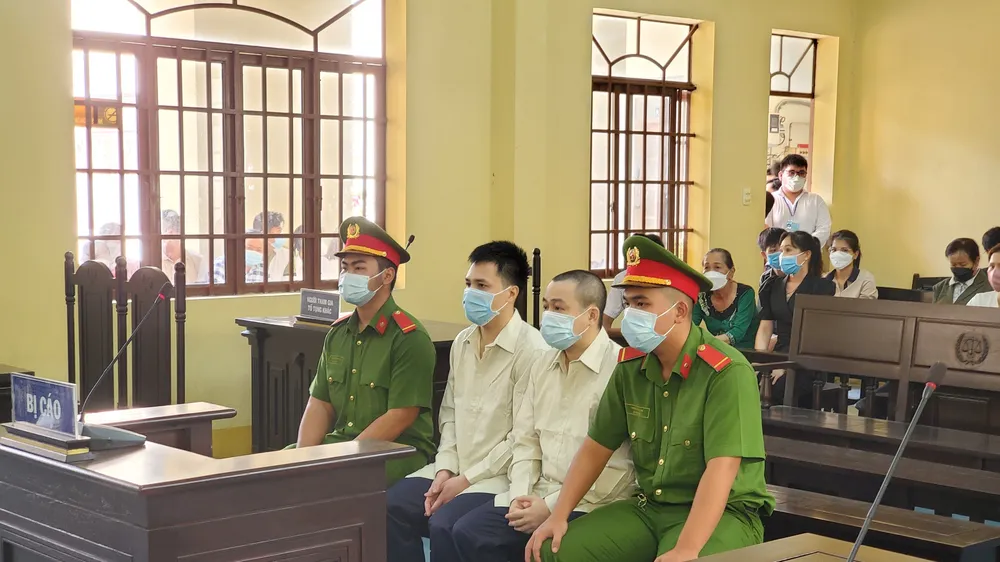 Các bị cáo tại tòa