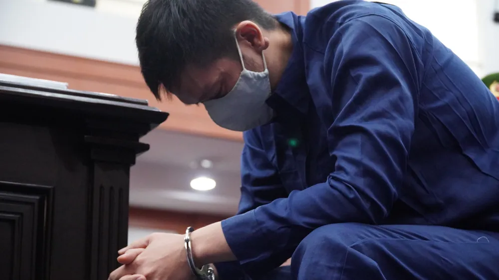 Bị cáo Nguyễn Kim Trung Thái tại tòa