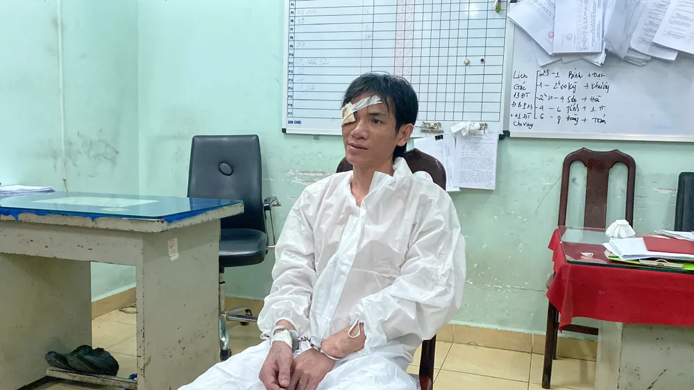 Nguyễn Đức An tại cơ quan công an
