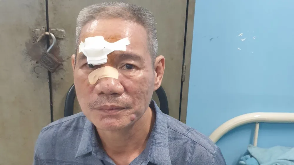 Dũng tại cơ quan công an