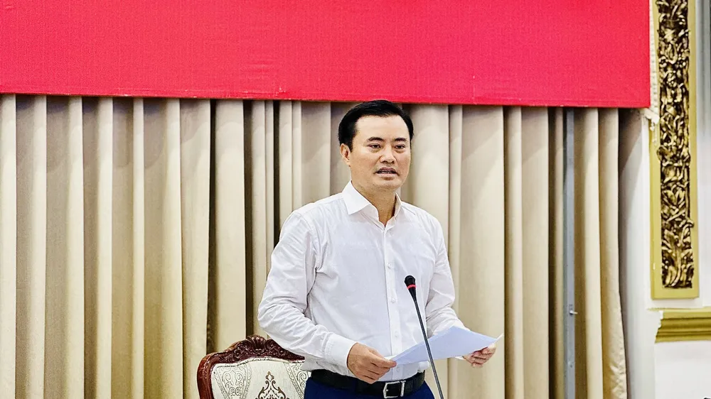Phó Chủ tịch UBND TPHCM Bùi Xuân Cường phát biểu tại buổi giám sát