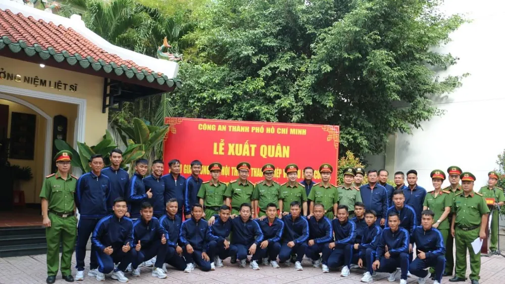 Công an TPHCM xuất quân tham gia hội thao nghiệp vụ cứu nạn, cứu hộ toàn quốc 