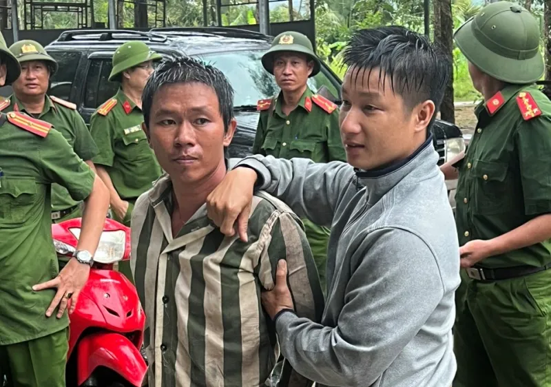 Phạm nhân Hồ Văn Đặng lúc bị bắt 