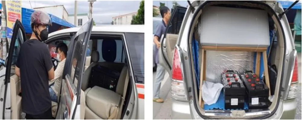 Đối tượng cùng tang vật thu giữ 