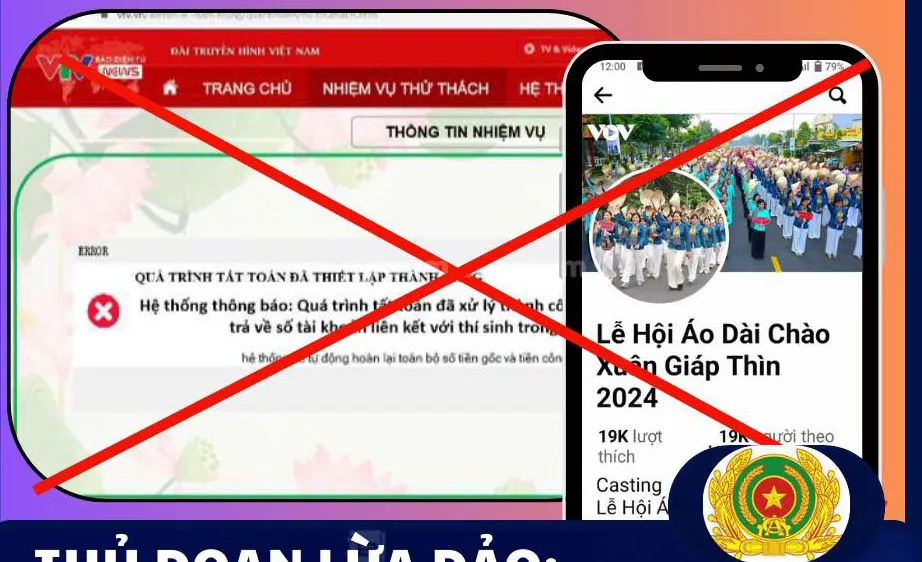 Giả mạo tuyển thí sinh lễ hội áo dài Xuân Giáp Thìn 2024 để lừa đảo 