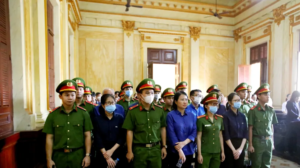 Các bị cáo tại tòa