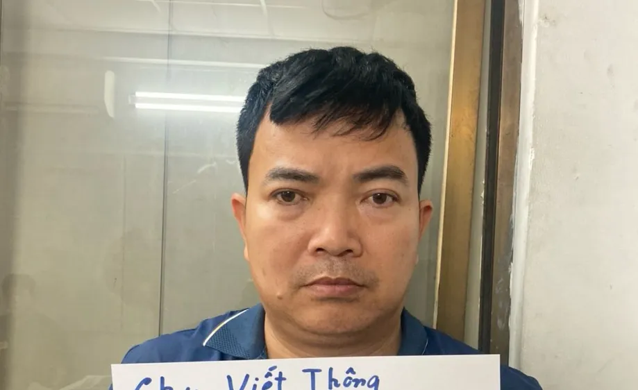 Chu Viết Thông tại công an 