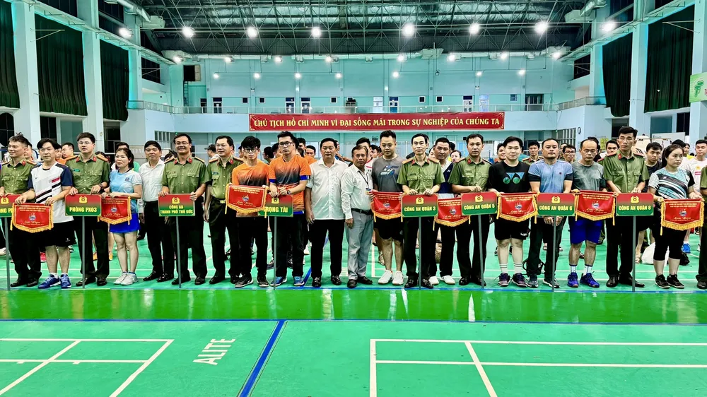 Công an TPHCM tổ chức giải vô địch cầu lông của lực lượng năm 2024