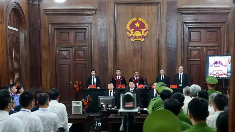 Tuyên án "đại án" Cục Đăng kiểm Việt Nam. Ảnh: HOÀNG HÙNG
