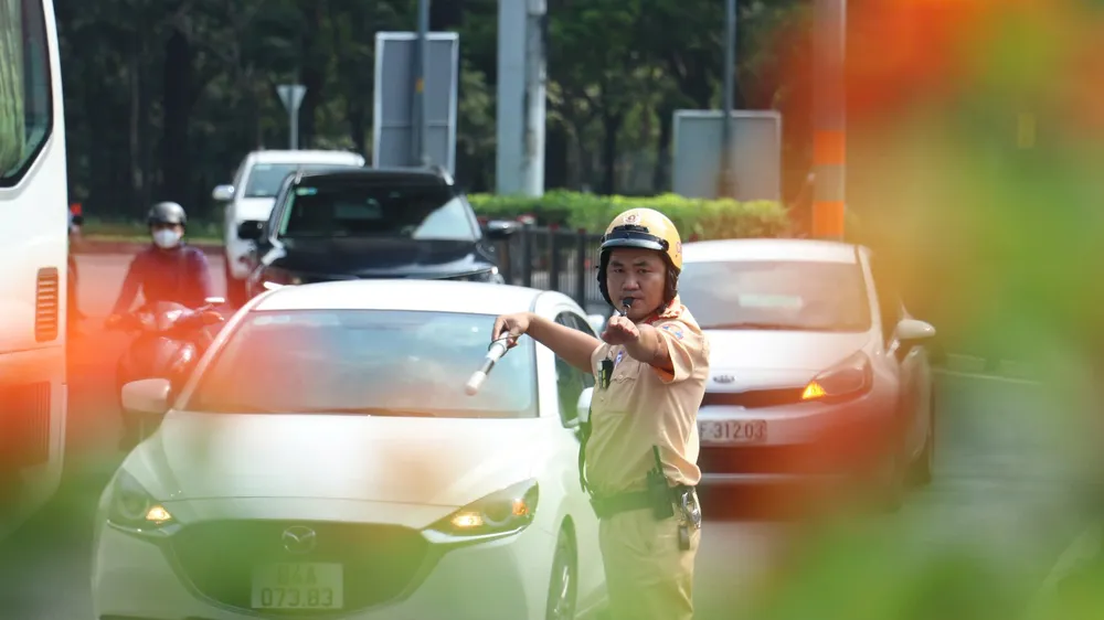 CSGT điều tiết giao thông tại TPHCM