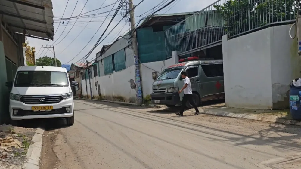 Lực lượng chức năng có mặt tại khu vực.