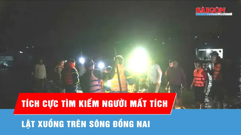 Lật xuồng trên sông Đồng Nai, 1 người chết, 1 người mất tích