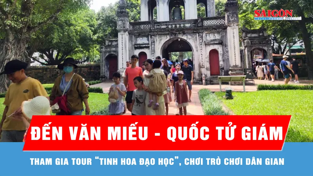 Dịp lễ Quốc khánh, du khách nườm nượp đến Văn Miếu - Quốc Tử Giám