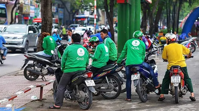 Tài xế Grab đình công, phản đối mức chiết khấu mới