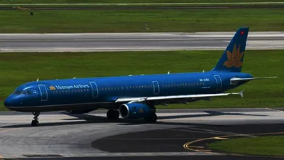 Máy bay của Vietnam Airlines bị sự cố sau khi hạ cánh tại sân bay Vinh