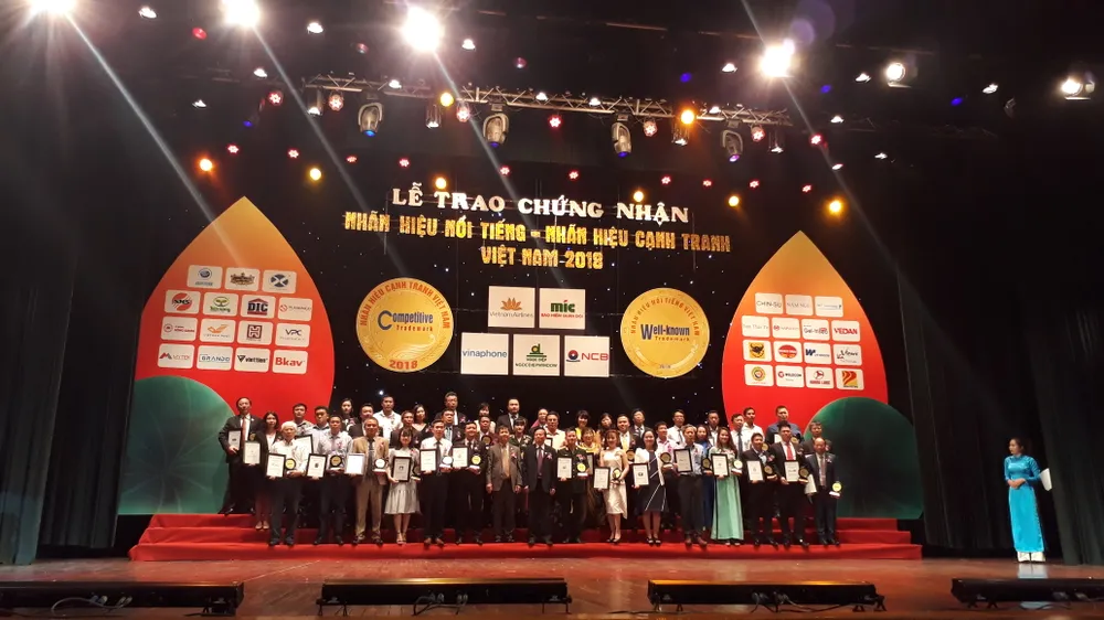 Lễ trao giải Nhãn hiệu nổi tiếng, nhãn hiệu cạnh tranh Việt Nam năm 2018
