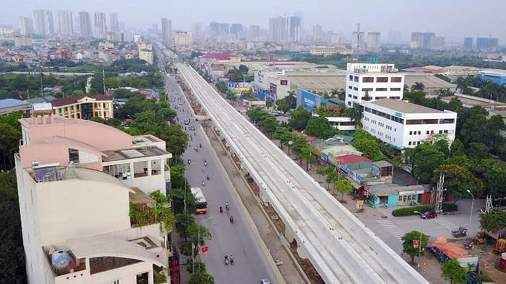 Đường sắt đô thị Nhổn - ga Hà Nội dự kiến khai thác trước 8,5km từ năm 2020