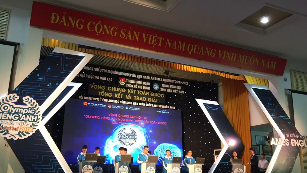 Chung kết hội thi Olympic tiếng Anh học sinh, sinh viên 2018