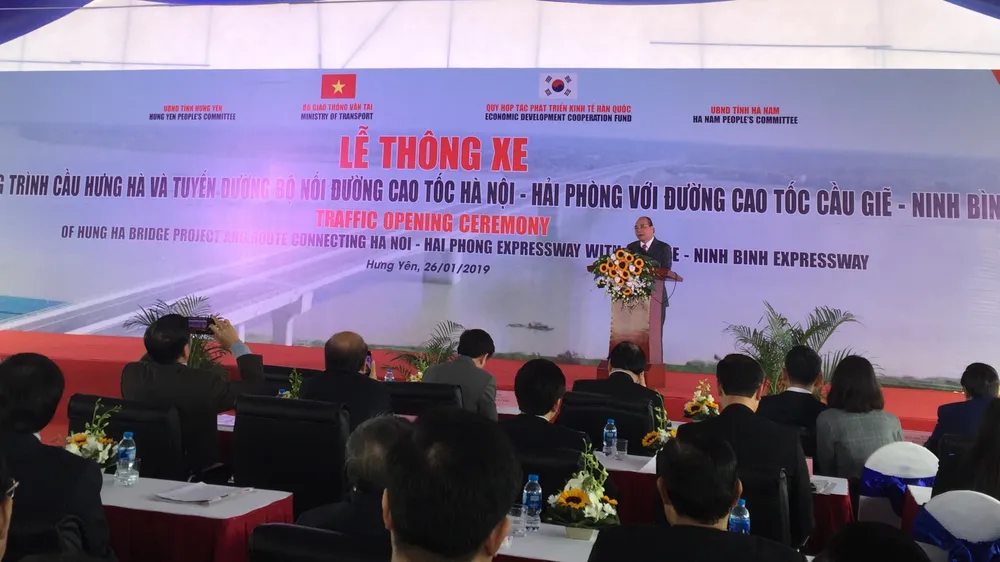 Thủ tướng phát biểu tại lễ thông xe
