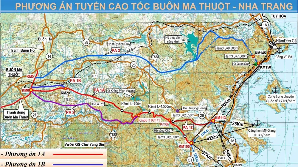 Cần gần 22.000 tỷ đồng đầu tư đường cao tốc Khánh Hòa - Buôn Ma Thuột