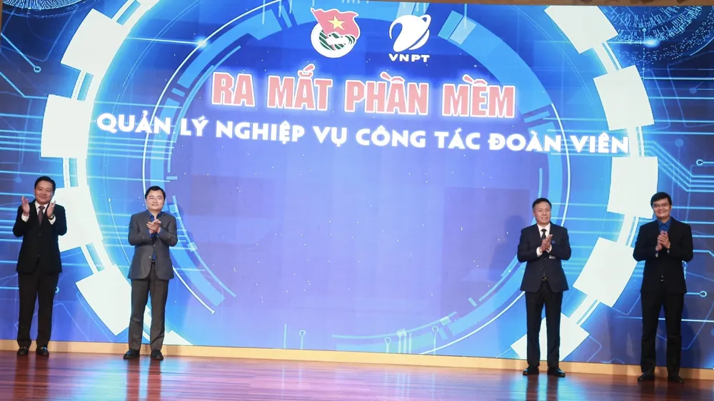 Lễ ra mắt phần mềm quản lý đoàn viên vào sáng 23-2