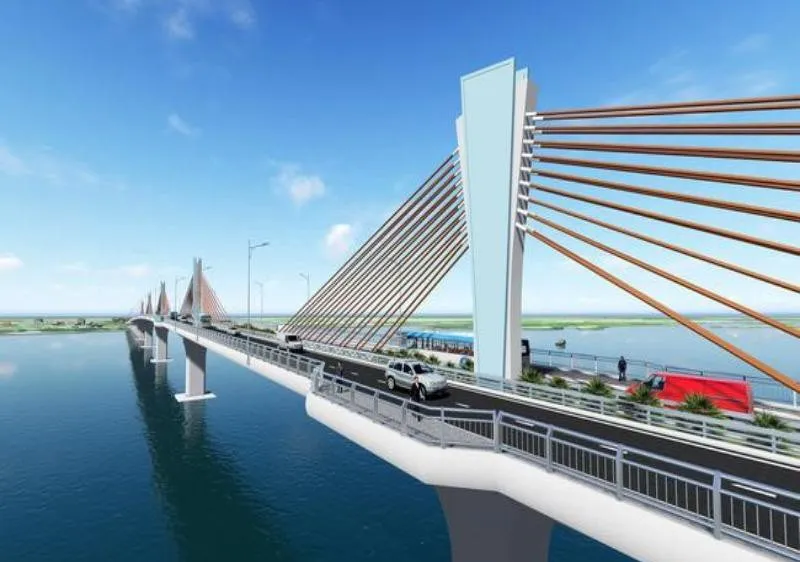 Mô hình cầu Đại Ngãi trong tương lai