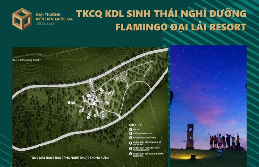 Tác phẩm đạt giải Vàng Thiết kế cảnh quan khu du lịch sinh thái nghỉ dưỡng Flamingo Đại Lải Resort