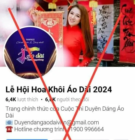 Cảnh báo mạo danh Hội liên hiệp Phụ nữ Việt Nam tổ chức các cuộc thi áo dài để lừa đảo
