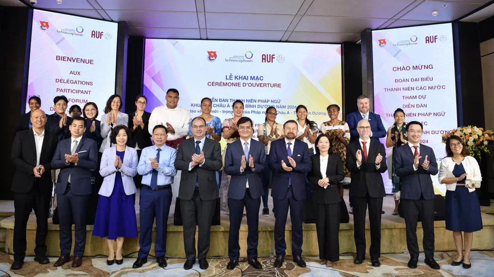 Các đại biểu tham dự khai mạc Diễn đàn Thanh niên Pháp ngữ năm 2024 Châu Á – Thái Bình Dương năm 2024 