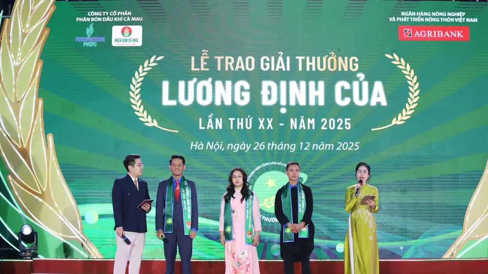 Lễ trao Giải thưởng Lương Định Của năm 2025