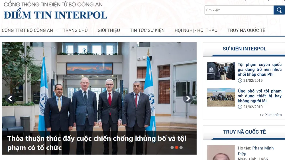Bộ Công an mở chuyên mục phòng chống tội phạm quốc tế