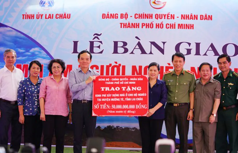 TPHCM hỗ trợ 50 tỷ đồng xây nhà tặng người nghèo tỉnh Lai Châu