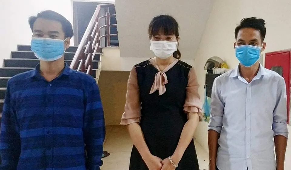 Các đối tượng tại cơ quan công an
