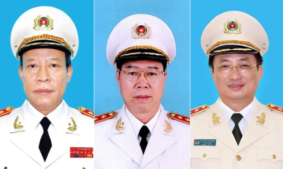 Ba Thứ trưởng Bộ Công an nghỉ hưu theo quy định