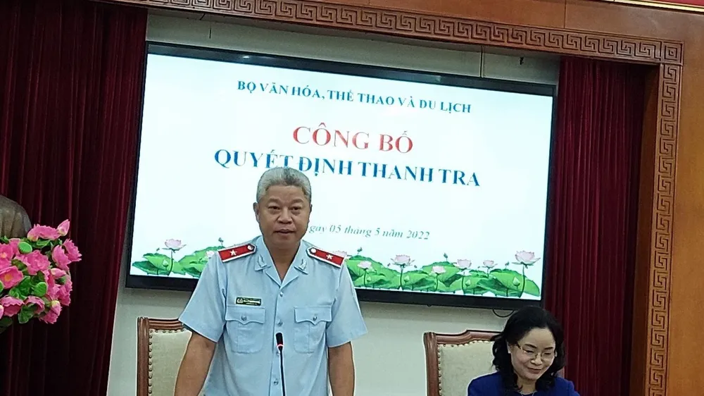 Công bố quyết định thanh tra tại Bộ VHTT-DL