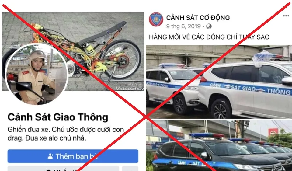 Gần 400 trang mạng xã hội giả mạo sử dụng ký hiệu, biểu tượng, hình ảnh công an