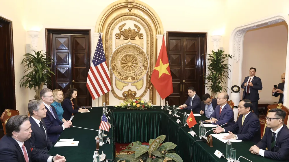 Bộ trưởng Ngoại giao Bùi Thanh Sơn hội đàm với Ngoại trưởng Hoa Kỳ Antony Blinken