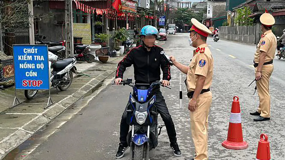 Hơn 3.500 người vi phạm nồng độ cồn trong ngày 1-5 