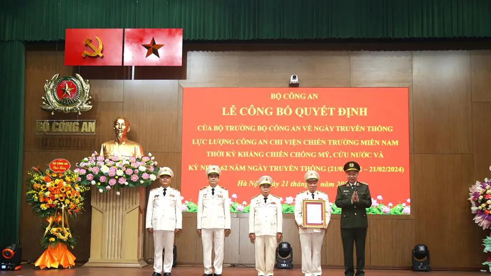 Ngày 21-2 hàng năm là Ngày Truyền thống lực lượng công an chi viện chiến trường miền Nam