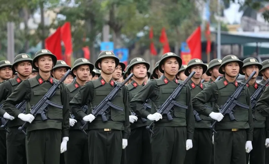 Nguồn tuyển quân trong công an nhân dân đạt trên 100%