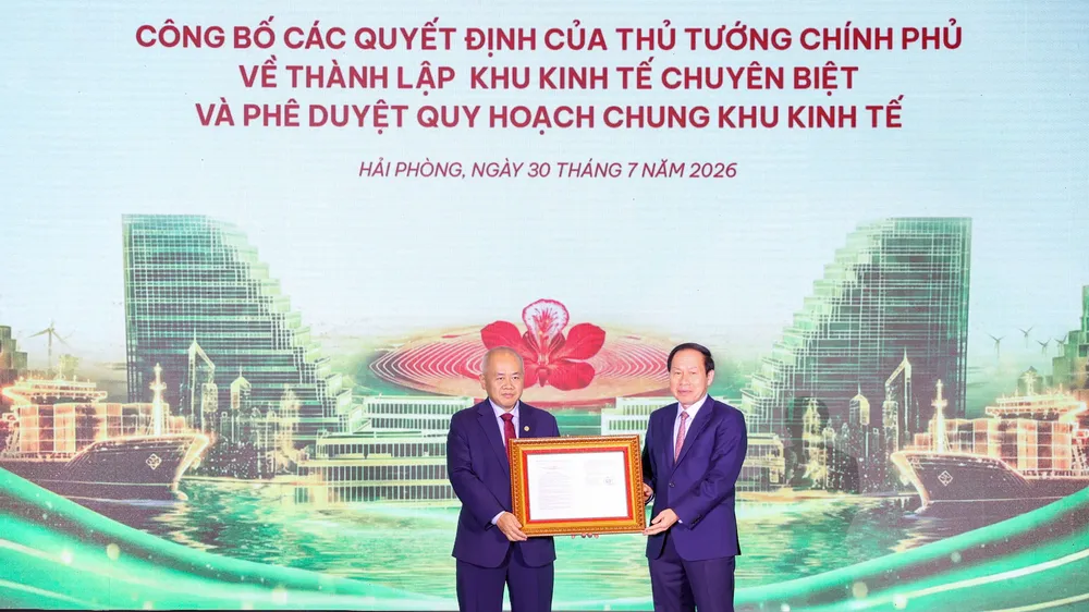 Công bố các quyết định của Thủ tướng về thành lập các khu thương mại, khu kinh tế tại Hải Phòng