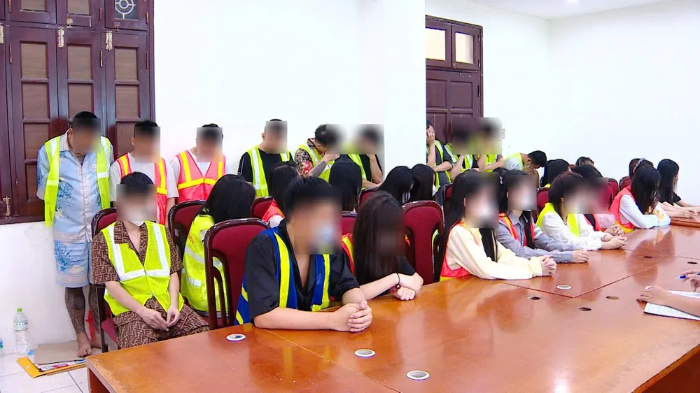 Các đối tượng trong vụ việc. Ảnh: CÔNG AN HÀ NỘI