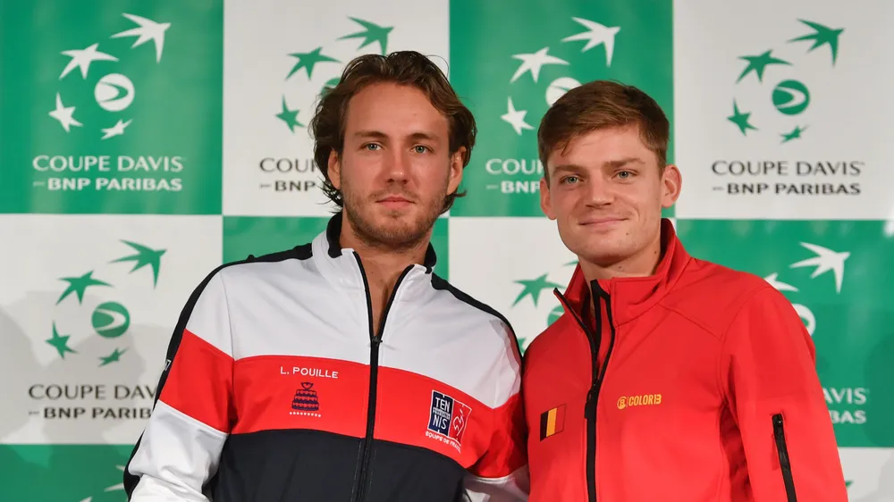 Dsvid Goffin (phải) và Lucas Pouille