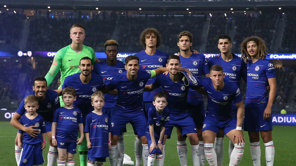 Đội hình xuất phát của Chelsea trong trận đấu với Perth