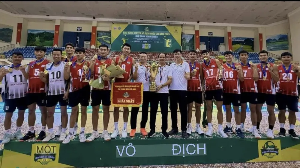 Nhà vô địch giai đoạn 1 Biên Phòng MB. Ảnh: CTP