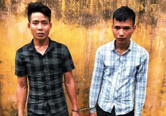 Pịt Văn May và Lương Văn Dương. (ảnh CA cung cấp)