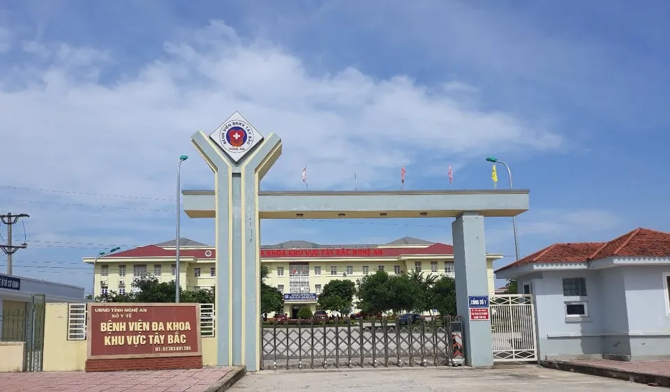 Bệnh viện Đa khoa khu vực Tây Bắc Nghệ An, nơi xảy ra vụ việc