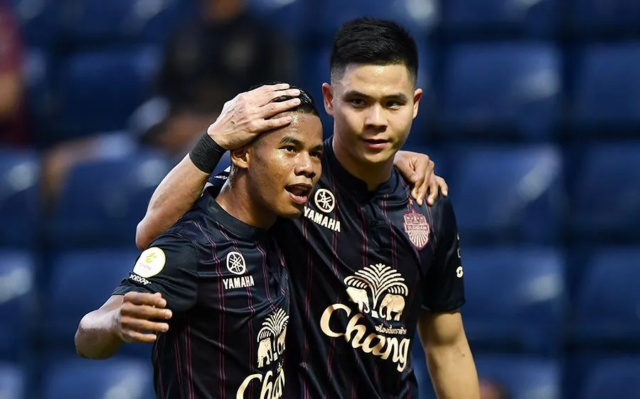 Niềm vui của các cầu thủ Buriram