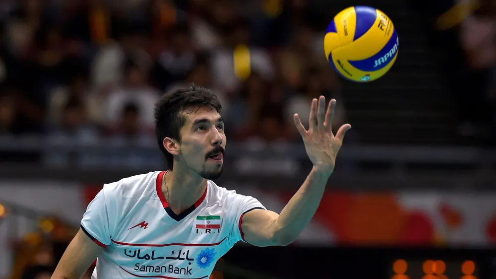Ghaemi khi còn chơi cho Đội tuyển bóng chuyền Iran